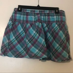 Aeropostale skirt. Blue and purple plaid. Large.